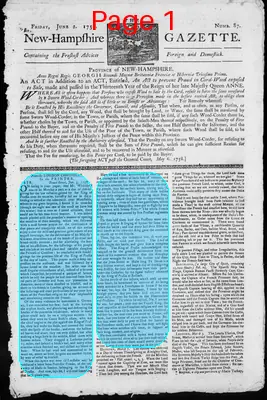 Page thumbnail for The New Hampshire Gazette