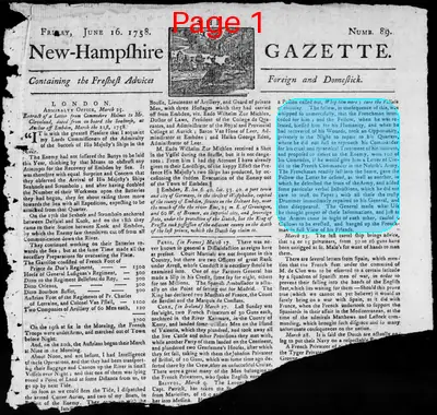 Page thumbnail for The New Hampshire Gazette