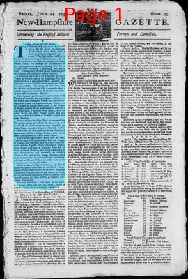 Page thumbnail for The New Hampshire Gazette