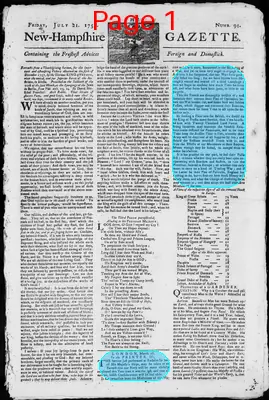 Page thumbnail for The New Hampshire Gazette