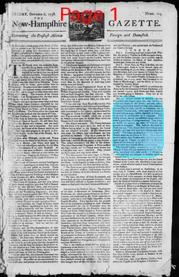 Page thumbnail for The New Hampshire Gazette