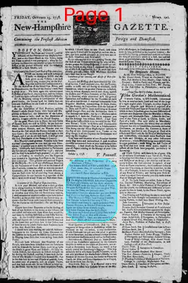 Page thumbnail for The New Hampshire Gazette