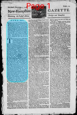 Page thumbnail for The New Hampshire Gazette