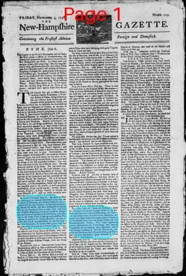 Page thumbnail for The New Hampshire Gazette