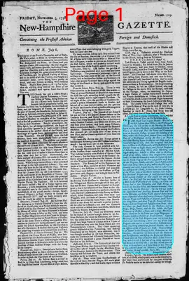 Page thumbnail for The New Hampshire Gazette