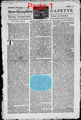 Page thumbnail for The New Hampshire Gazette