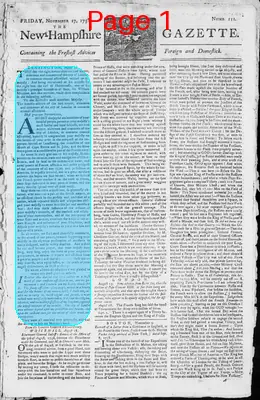 Page thumbnail for The New Hampshire Gazette