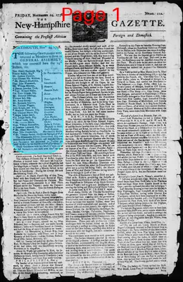 Page thumbnail for The New Hampshire Gazette