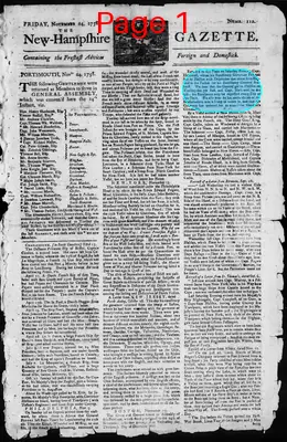 Page thumbnail for The New Hampshire Gazette
