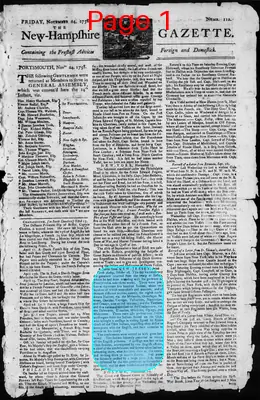 Page thumbnail for The New Hampshire Gazette