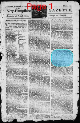 Page thumbnail for The New Hampshire Gazette