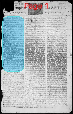 Page thumbnail for The New Hampshire Gazette