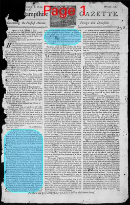 Page thumbnail for The New Hampshire Gazette