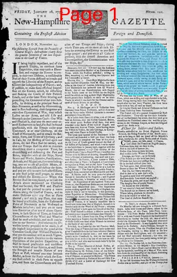 Page thumbnail for The New Hampshire Gazette
