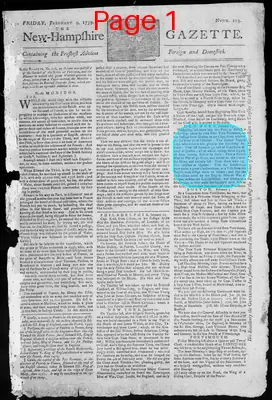 Page thumbnail for The New Hampshire Gazette