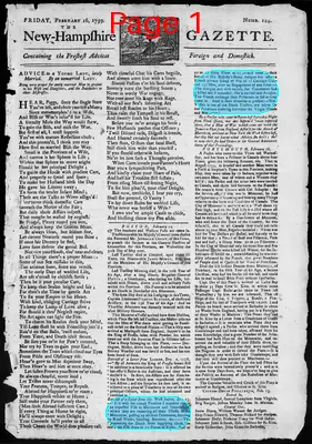 Page thumbnail for The New Hampshire Gazette