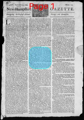 Page thumbnail for The New Hampshire Gazette