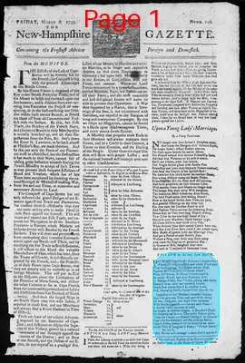 Page thumbnail for The New Hampshire Gazette