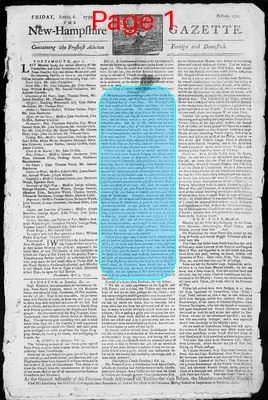 Page thumbnail for The New Hampshire Gazette