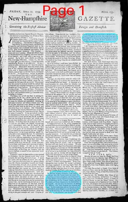 Page thumbnail for The New Hampshire Gazette