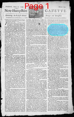 Page thumbnail for The New Hampshire Gazette