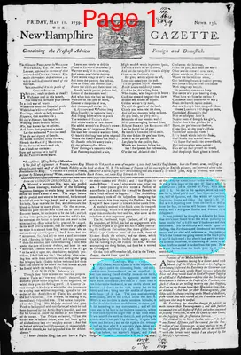 Page thumbnail for The New Hampshire Gazette