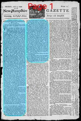 Page thumbnail for The New Hampshire Gazette