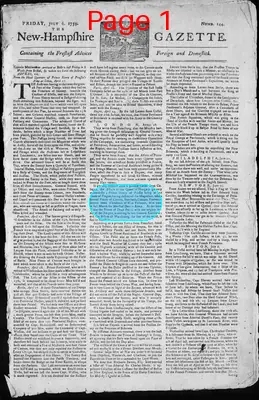 Page thumbnail for The New Hampshire Gazette