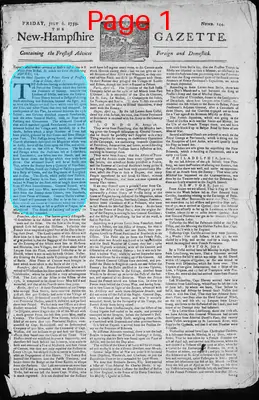 Page thumbnail for The New Hampshire Gazette