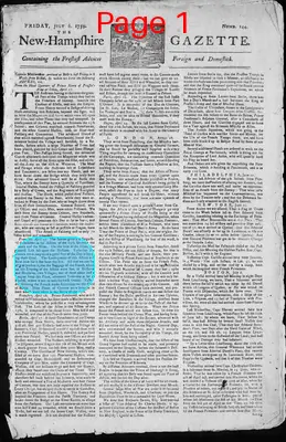 Page thumbnail for The New Hampshire Gazette