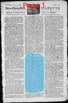 Page thumbnail for The New Hampshire Gazette