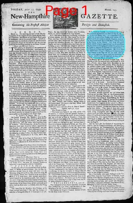 Page thumbnail for The New Hampshire Gazette