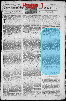 Page thumbnail for The New Hampshire Gazette