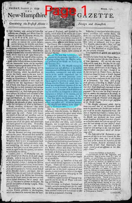 Page thumbnail for The New Hampshire Gazette