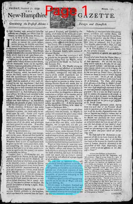 Page thumbnail for The New Hampshire Gazette