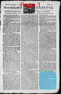 Page thumbnail for The New Hampshire Gazette