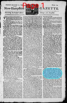 Page thumbnail for The New Hampshire Gazette