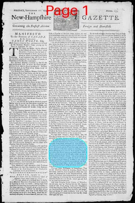 Page thumbnail for The New Hampshire Gazette
