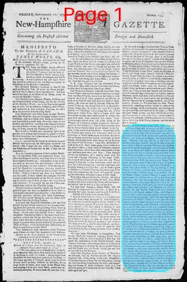 Page thumbnail for The New Hampshire Gazette