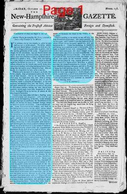 Page thumbnail for The New Hampshire Gazette