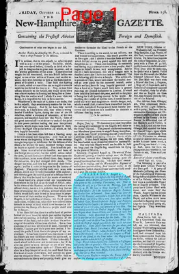 Page thumbnail for The New Hampshire Gazette