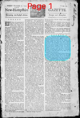 Page thumbnail for The New Hampshire Gazette
