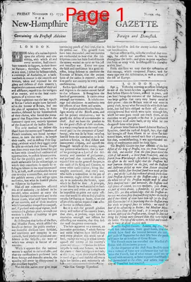 Page thumbnail for The New Hampshire Gazette