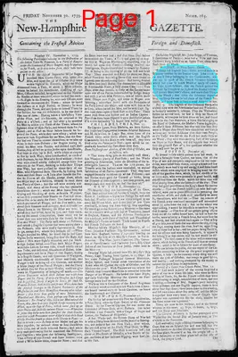 Page thumbnail for The New Hampshire Gazette