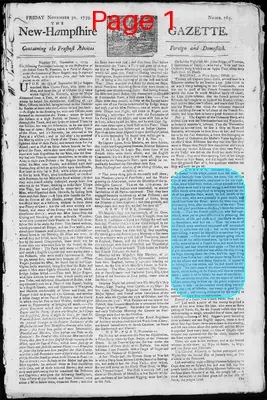Page thumbnail for The New Hampshire Gazette