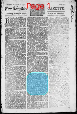 Page thumbnail for The New Hampshire Gazette