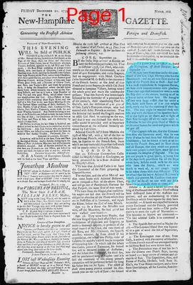 Page thumbnail for The New Hampshire Gazette