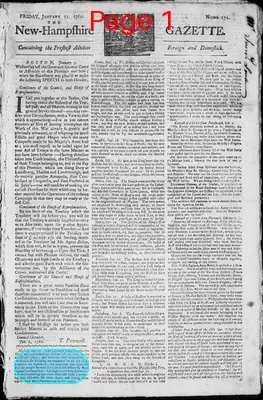 Page thumbnail for The New Hampshire Gazette