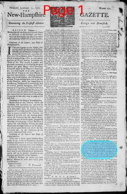 Page thumbnail for The New Hampshire Gazette