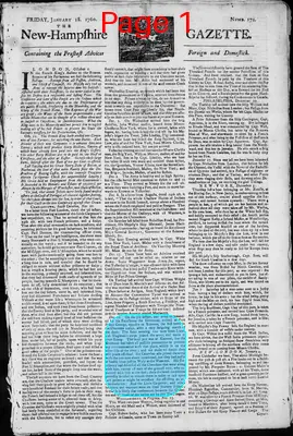 Page thumbnail for The New Hampshire Gazette
